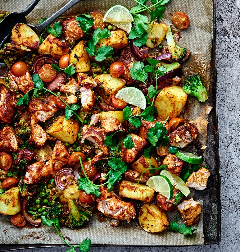 8. Tandoori Salmon Express Traybake